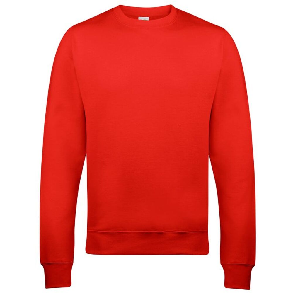 AWDis Just Hoods AWDis Unisex Crew Neck Plain Sweatshirt (280 GSM) / Fire Red